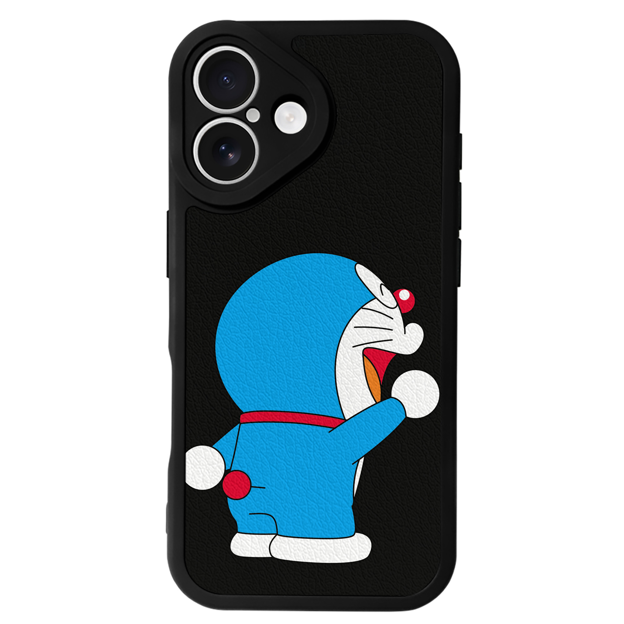（画像用） ドラえもん Doraemon 【iPhone 16シリーズ対応】シリコンスマホケース（レザー調） 材質：シリコン